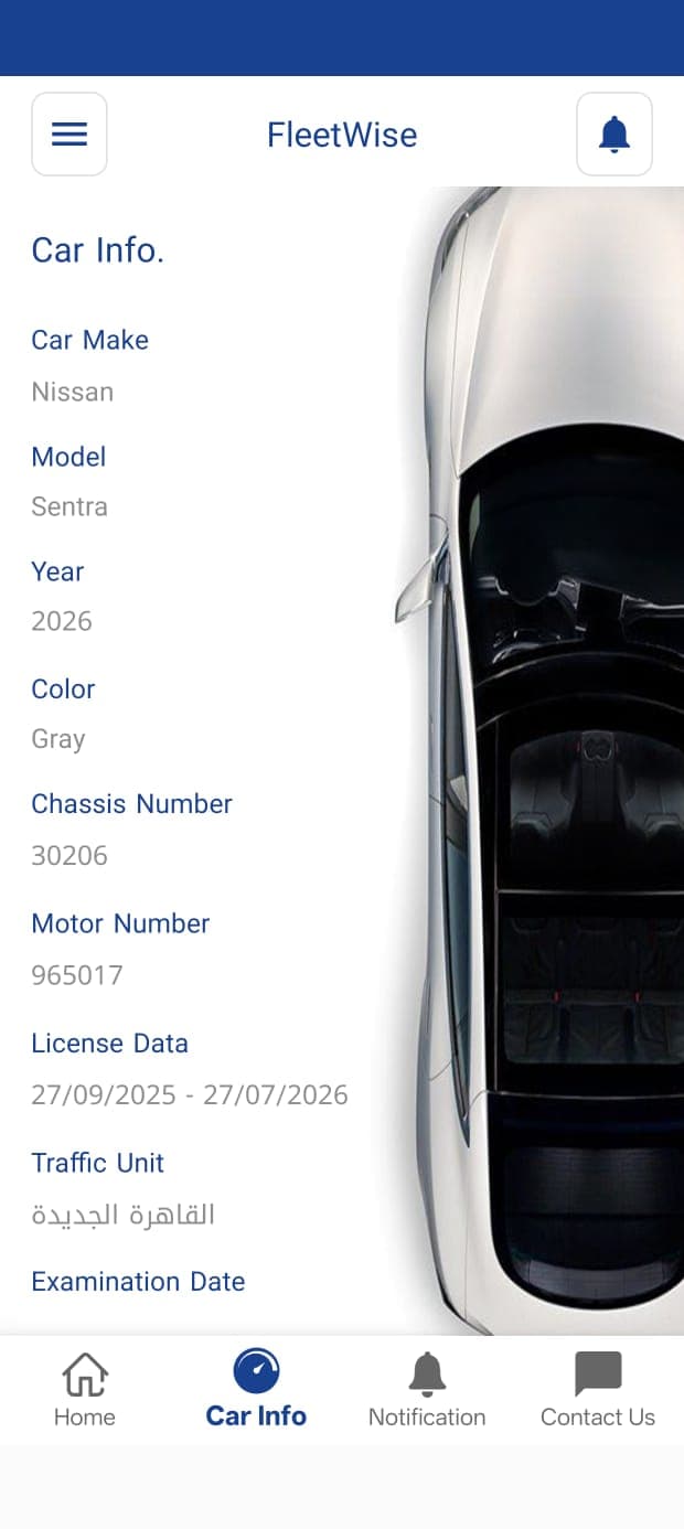 FleetWise vehicle info